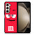 M&M RED Samsung Galaxy Z Fold 5 Case Cover