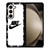 NIKE SWOOSH ROUND WHITE Samsung Galaxy Z Fold 5 Case Cover