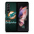 MIAMI DOLPHINS WOODEN LOGO Samsung Galaxy Z Fold 3 Case Cover
