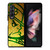 NOTRE DAME IRISH GOLD FACE Samsung Galaxy Z Fold 3 Case Cover