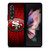 SAN FRANCISCO 49ERS SF METAL Samsung Galaxy Z Fold 3 Case Cover
