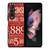 WISCONSIN BADGER OLD TICKET Samsung Galaxy Z Fold 3 Case Cover