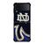 NOTRE DAME BLUE SHAMROCK LOGO Samsung Galaxy Z FLip4 5G Case Cover