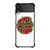 SANTA CRUZ SKATEBOARD FLORAL WHITE Samsung Galaxy Z FLip 3 5G Case Cover