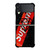 SUPREME X DIAMOND SUPPLY CO BLACK Samsung Galaxy Z FLip 3 5G Case Cover