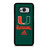 MIAMI HURRICANES GREEN LOGO Samsung Galaxy S8 Case