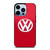 VW VOLKSWAGEN LOGO RED iPhone 13 Pro Max Case