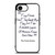 FRIENDS QUOTE GOODBYE iPhone 16e Case