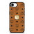MCM WORLD WIDE BROWN LEATHER EMBLEM iPhone 16e Case