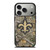 NEW ORLEANS SAINTS CAMO LOGO iPhone 17 Pro Case