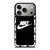 NIKE SWOOSH ROUND BLACK iPhone 17 Pro Case