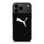 PUMA LOGO BLACK LEATHER iPhone 17 Pro Max Case