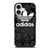ADIDAS LOGO BLACK FLORAL iPhone 17 Case