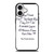 FRIENDS QUOTE GOODBYE iPhone 17 Case