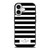 KATE SPADE NEW YORK BLACK WHITE STRIPES iPhone 17 Case