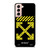 OFF WHITE LOGO YELLOW STRIPE Samsung Galaxy S21 Case