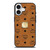 MCM WORLD WIDE BROWN LEATHER EMBLEM iPhone 17 Case