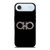 SALVATORE FERRAGAMO LOGO BLACK iPhone Air Case