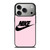 NIKE PINK LOGO iPhone 17 Pro Case