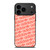 ADIDAS PINK PATTERN iPhone 17 Pro Max Case
