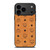 MCM WORLD WIDE BROWN LEATHER iPhone 17 Pro Max Case