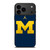 MICHIGAN WOLVERINES AIR JORDAN LOGO FOOTBALL iPhone 17 Pro Max Case