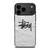 STUSSY LOGO ICON WHITE iPhone 17 Pro Max Case