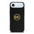 MICHAEL KORS MK LOGO BLACK GOLD iPhone Air Case