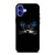 BLACK CAT FACE iPhone 16 Case
