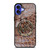 MICHAEL KORS BROWN LEATHER iPhone 16 Case