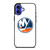 NEW YORK ISLANDER LOGO WHITE iPhone 16 Case