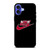 NIKE SWOOSH CHICAGO RED BULL BASKETBALL TEAM LOGO iPhone 16 Case