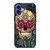 SUGAR SKULL TATTOO FLOWER iPhone 16 Case