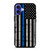 THIN BLUE LINE FLAG iPhone 16 Case