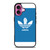 ADIDAS SHOE LOGO BLUE iPhone 16 Plus Case