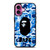 BATHING APE BAPE CAMO BLUE iPhone 16 Plus Case
