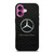 MERCEDES BENZ LOGO ON LEATHER iPhone 16 Plus Case