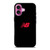 NEW BALANCE NB RED iPhone 16 Plus Case