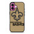 NEW ORLEANS SAINTS FOOTBALL CLUB ICON iPhone 16 Plus Case