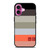 UNIQLO LOGO COLORFUL STRIPES iPhone 16 Plus Case