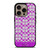 COACH NEW YORK LOGO PATTERN PURPLE EMBLEM iPhone 16 Pro Case
