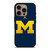 MICHIGAN WOLVERINES AIR JORDAN LOGO FOOTBALL iPhone 16 Pro Case