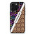 COACH NEW YORK LOGO COLORFULL BROWN PATTERN ICON iPhone 16 Pro Max Case