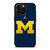 MICHIGAN WOLVERINES AIR JORDAN LOGO FOOTBALL iPhone 16 Pro Max Case