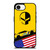 CORVETTE RACING LOGO SKULL USA FLAG iPhone 16e Case