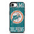 MIAMI DOLPHINS WOODEN LOGO iPhone 16e Case