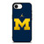 MICHIGAN WOLVERINES AIR JORDAN LOGO FOOTBALL iPhone 16e Case