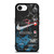 NIKE AIR JORDAN OFF WHITE BLACK MARBLE iPhone 16e Case