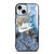 NIKE LOGO BLUE MARBLE iPhone 15  Case Cover