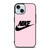 NIKE PINK LOGO iPhone 15  Case Cover